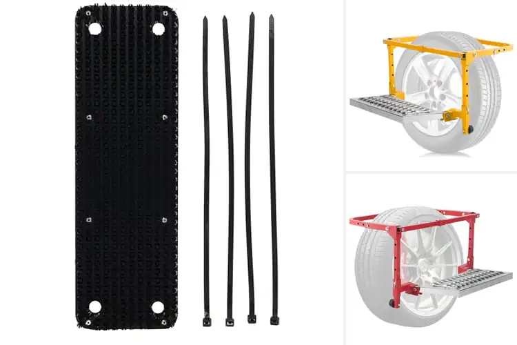 Detailed view of Best Anti-Slip Truck Steps for Easy Climbing