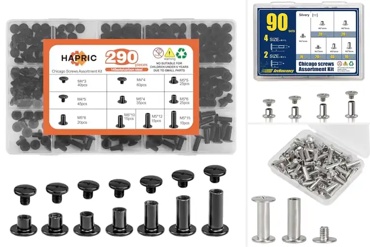 Detailed view of Best Carbon Steel Chicago Screws: Leather & Bags Guide