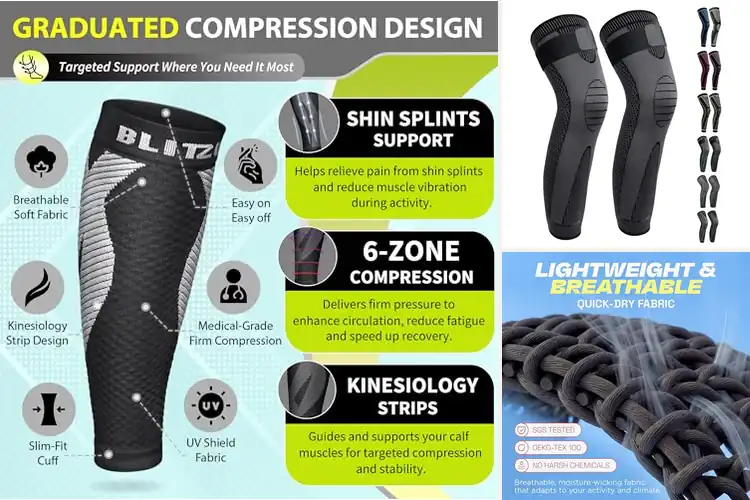 Detailed view of Best Compression Leg Sleeves