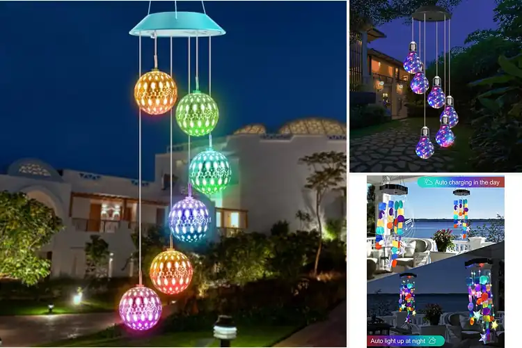 Detailed view of Best Dorm Room Solar Wind Chimes