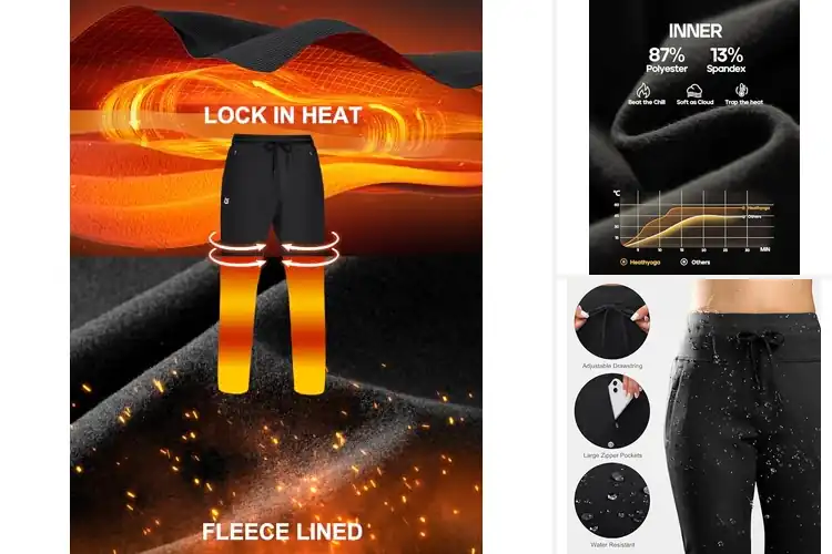 Detailed view of Best Fleece Lined Running Pants: Stay Warm, Run Longer