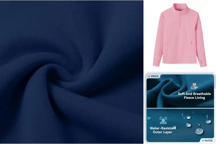 Detailed view of Best Girls Half Zip Shirts