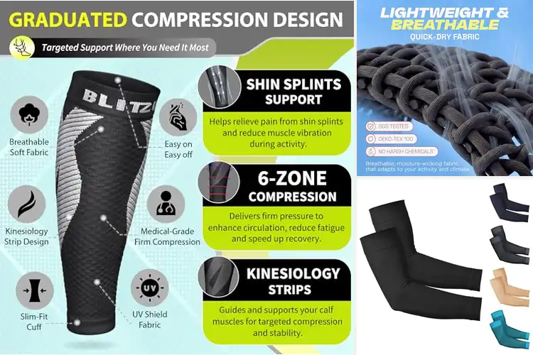 Detailed view of Best Graduated Compression Sleeves