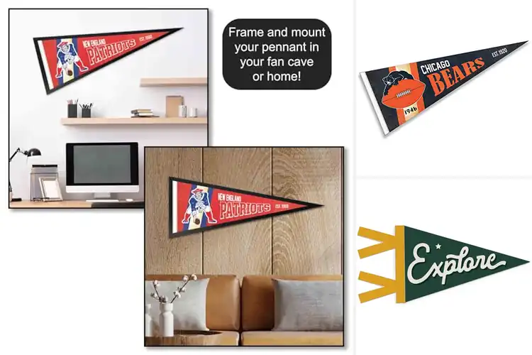 Detailed view of Best Retro Pennant Flags: Elevate Your Decor Today