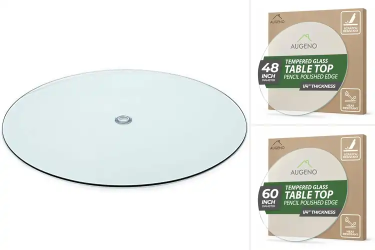 Detailed view of Best Round Glass Patio Table Tops: Elevate Outdoor Living