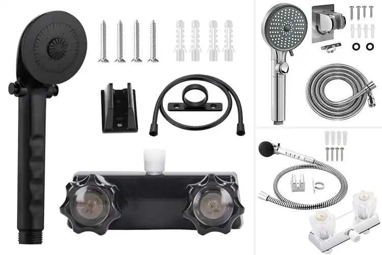 Detailed view of Best RV Shower Kits for Easy Travel Comfort