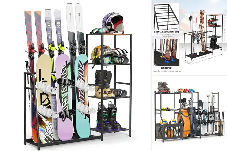 Detailed view of Best Snowboard Organizers: Top Racks & Mounts for Gear