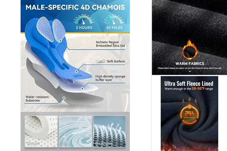 Detailed view of Best Thermal Cycling Pants