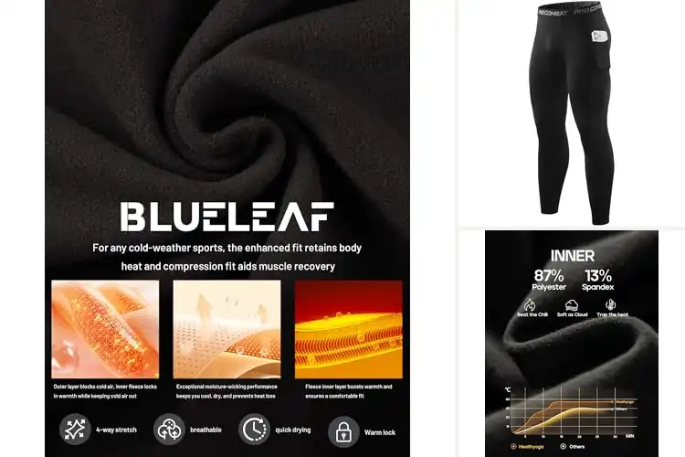 Detailed view of Best Thermal Running Pants