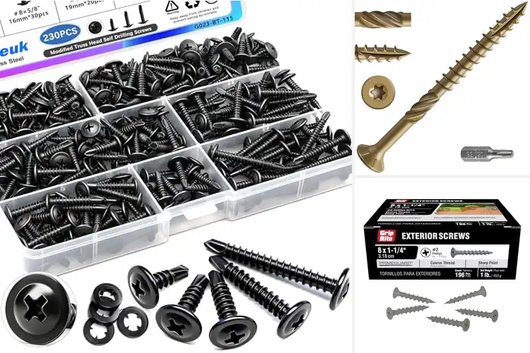 Detailed view of Best Weatherproof Screws